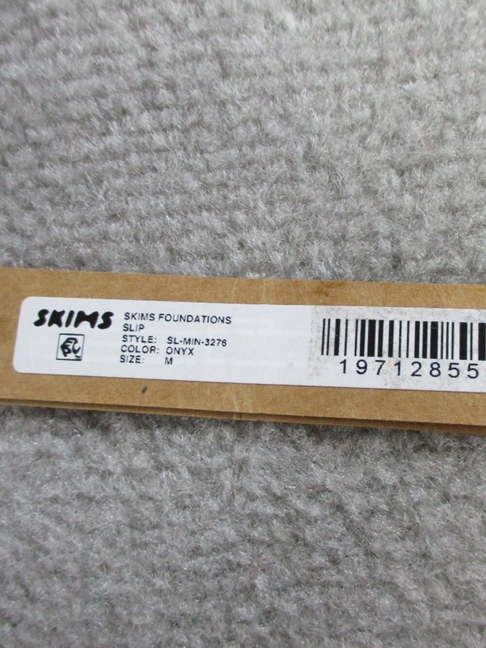 SKIMS Foundations Slip Dress Womens Medium Onyx Black Classic V Neck Adjustable - Picture 4 of 9